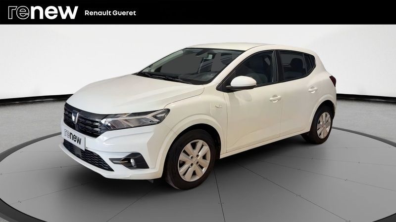 Blanc Utilisé 2022 Dacia Sandero Comfort Citadine | 12 931 € (Bon prix) - Image 1/4