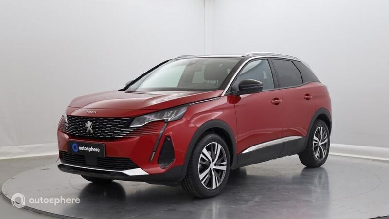 Rouge Utilisé 2021 Peugeot 3008 Allure SUV | 21 499 € (Prix juste) - Image 1/4