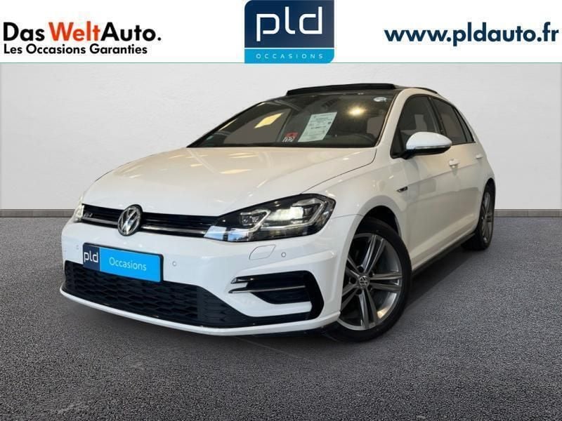 Occasion VW Golf VII R-line 150 ch (110 kW) 2018 Blanc pur Berline