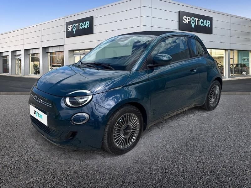 Ocean green métal Utilisé 2022 Fiat 500e Cabriolet | 18 990 € (Prix juste) - Image 1/4