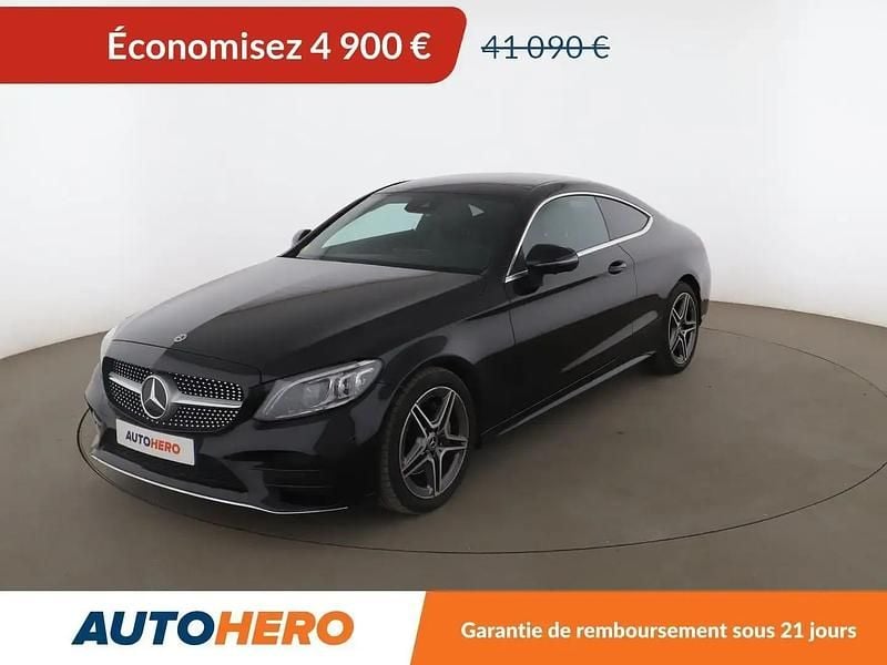 Noir Utilisé 2022 Mercedes C220 AMG line Coupé | 35 790 € (Super prix) - Image 1/2