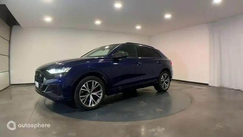 Bleu Utilisé 2021 Audi Q8 Sport SUV | 63 499 € (Bon prix) - Image 1/4