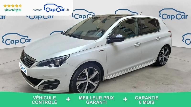 Blanc Utilisé 2016 Peugeot 308 GT-line Berline | 9 990 € (Bon prix) - Image 1/4