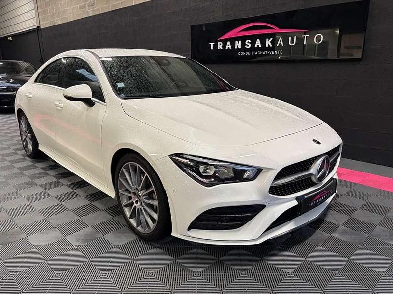 Occasion Mercedes CLA180 AMG line 116 ch (85 kW) 2019 Blanc Berline