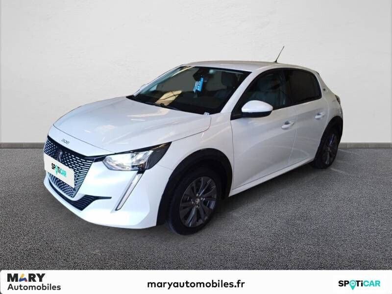 Blanc Utilisé 2021 Peugeot e-208 Allure Citadine | 16 990 € (Prix juste) - Image 1/4