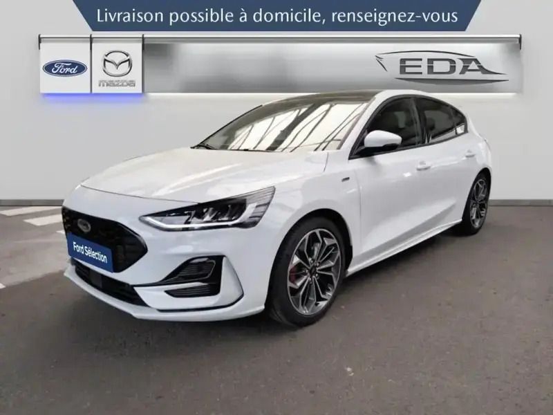 Blanc Utilisé 2024 Ford Focus ST-Line X Berline | 24 990 € (Prix juste) - Image 1/4