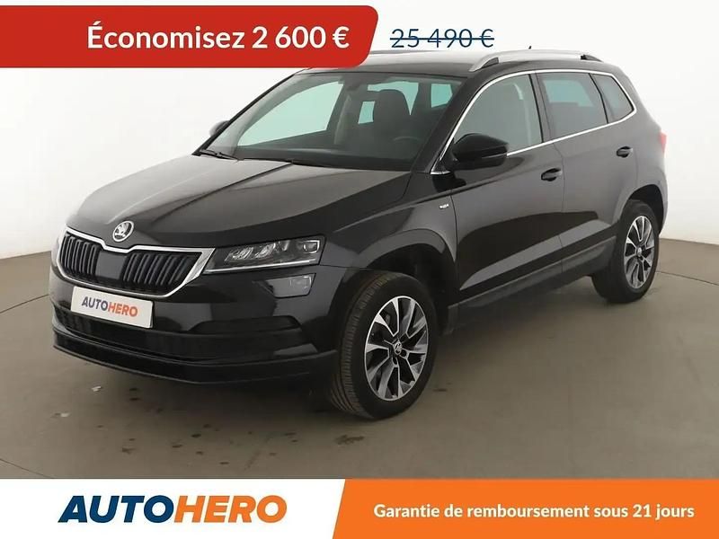 Noir Occasion 2021 Skoda Karoq Ambition SUV | 22 890 € (Bon prix) - Image 1/2