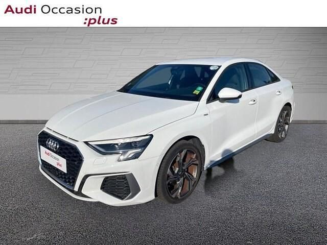 Blanc ibis Utilisé 2023 Audi A3 S-Line Berline | 27 990 € (Super prix) - Image 1/4