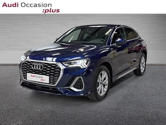 Bleu navarre métallisé Occasion 2022 Audi Q3 S-Line SUV | 35 495 € (Prix juste) - Image 1/4