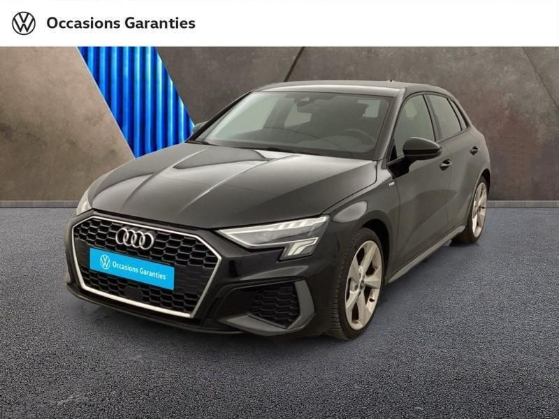 Noir Utilisé 2024 Audi A3 Sportback S-Line Berline | 38 390 € (Prix cher) - Image 1/3