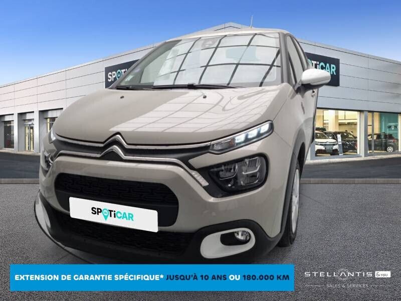 Beige Utilisé 2021 Citroën C3 PureTech Citadine | 10 390 € (Bon prix) - Image 1/4