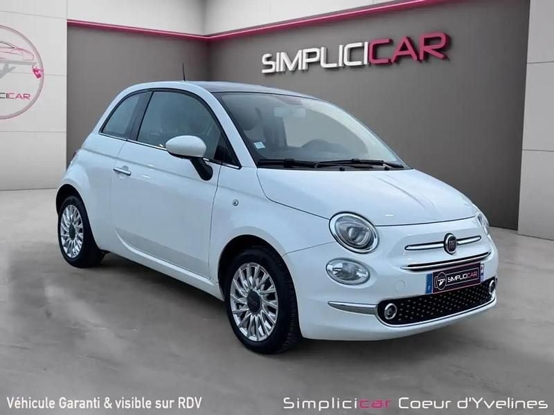 Blanc Occasion 2019 Fiat 500 Lounge Citadine | 8 980 € (Super prix) - Image 1/4