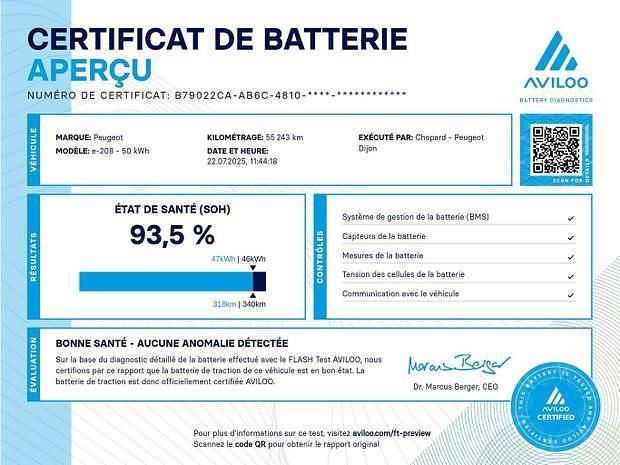Jaune Utilisé 2022 Peugeot e-208 GT Citadine | 18 290 € (Prix juste) - Image 1/1