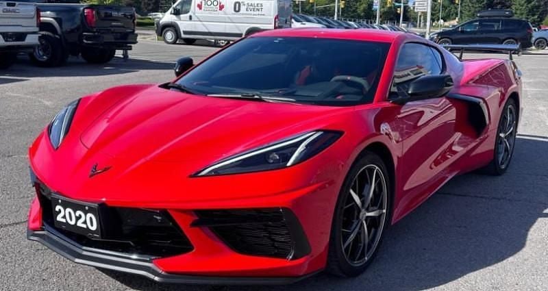 Rouge Utilisé 2020 Chevrolet Corvette Coupé | 85 125 € (Prix juste) - Image 1/4