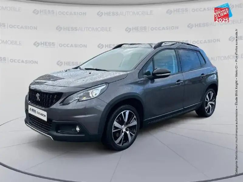 Gris Utilisé 2019 Peugeot 2008 GT-line SUV | 11 999 € (Super prix) - Image 1/4