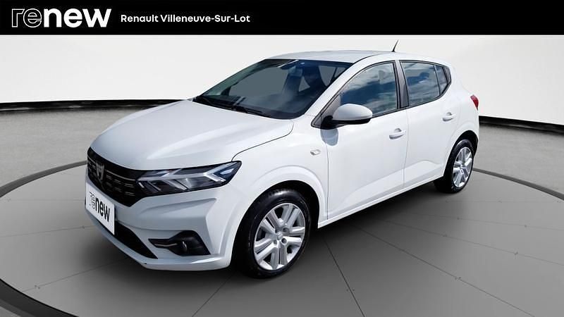 Blanc Utilisé 2021 Dacia Sandero Comfort Citadine | 11 990 € (Prix juste) - Image 1/4