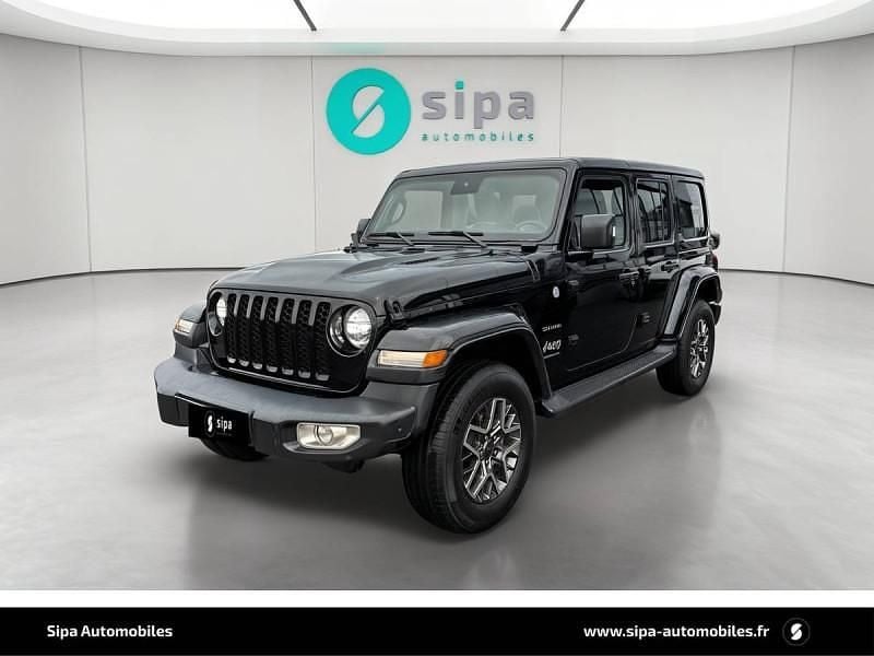 Noir Occasion 2022 Jeep Wrangler Unlimited Overland SUV | 52 990 € (Bon prix) - Image 1/4