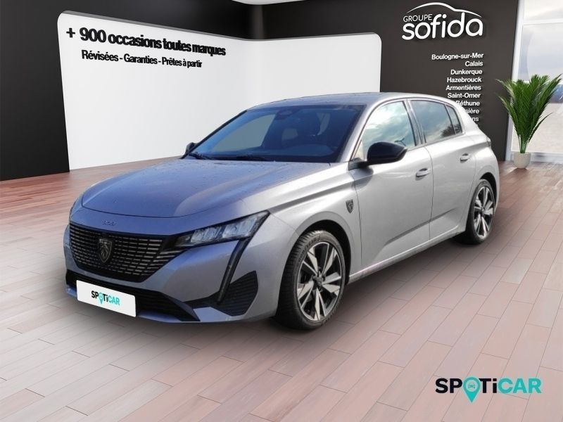 Gris Utilisé 2022 Peugeot 308 Allure Berline | 17 990 € (Prix juste) - Image 1/3