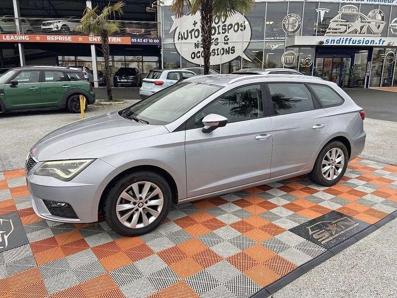 Gris alu métal Utilisé 2019 Seat Leon Break | 13 990 € (Prix juste) - Image 1/4