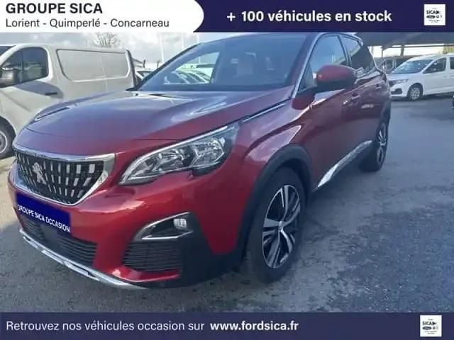 Rouge ultimate (s) Utilisé 2019 Peugeot 3008 Allure SUV | 18 990 € (Prix juste) - Image 1/4