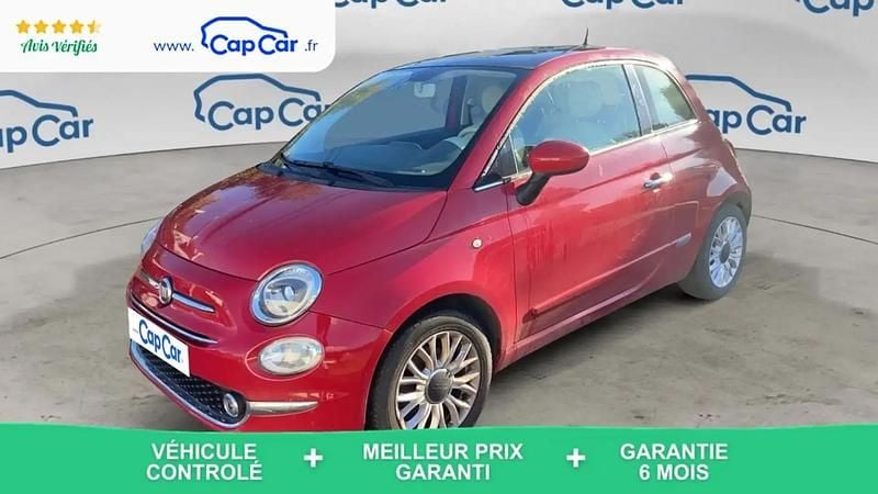 Rouge Occasion 2016 Fiat 500 Lounge Citadine | 7 290 € (Super prix) - Image 1/4