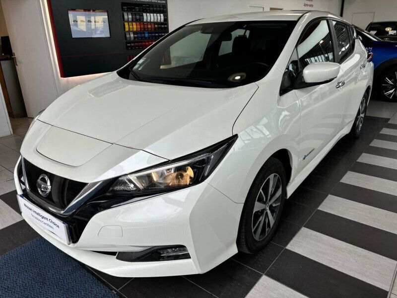 Blanc lunaire Utilisé 2020 Nissan Leaf Acenta Citadine | 11 990 € (Bon prix) - Image 1/4