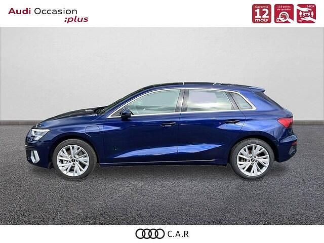 Occasion Audi A3 Sportback e-tron Design 150 ch (110 kW) 2021 Bleu navarre métallisé Citadine