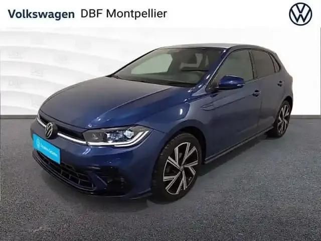 Bleu Occasion 2022 VW Polo R-line Berline | 19 980 € (Prix assez cher) - Image 1/4