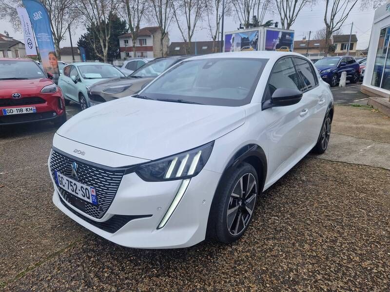 Blanc Utilisé 2021 Peugeot e-208 Citadine | 18 990 € (Prix cher) - Image 1/3