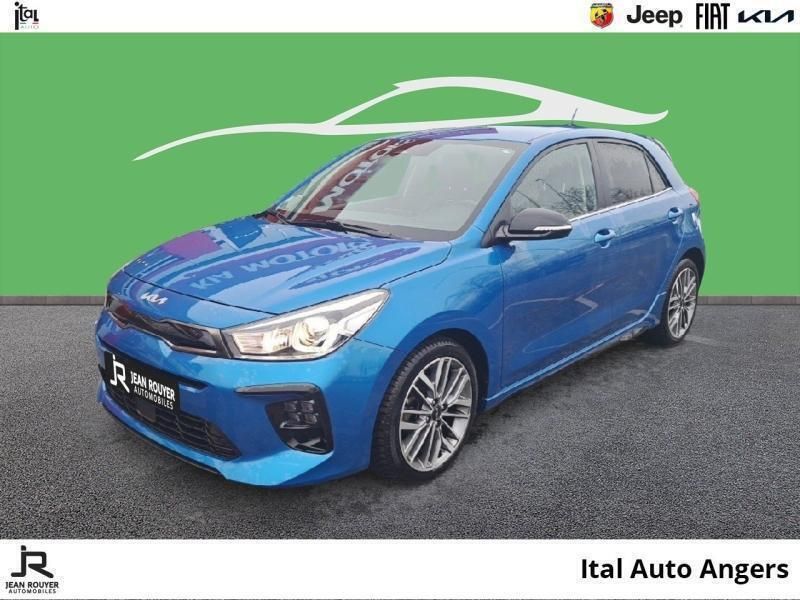 Bleu Utilisé 2023 Kia Rio GT-Line Berline | 17 950 € (Prix juste) - Image 1/4