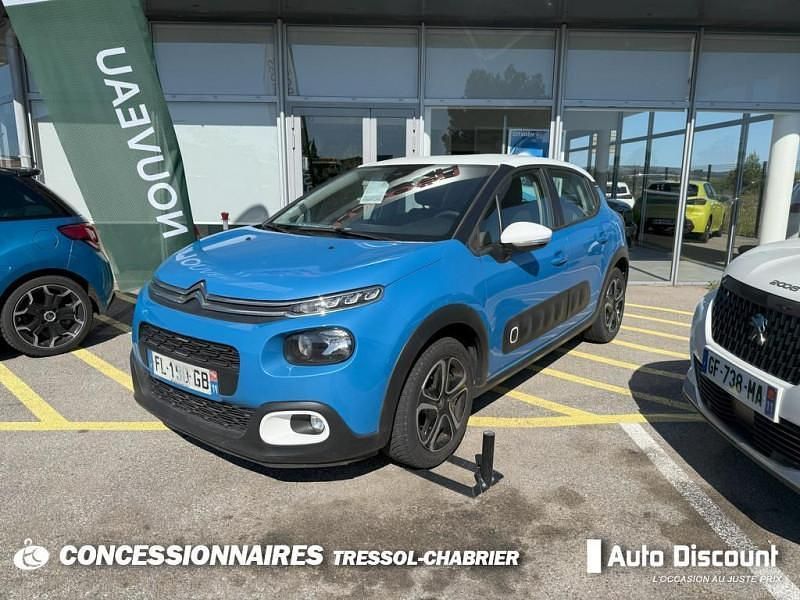 Bleu Utilisé 2019 Citroën C3 PureTech Citadine | 8 930 € (Prix juste) - Image 1/4