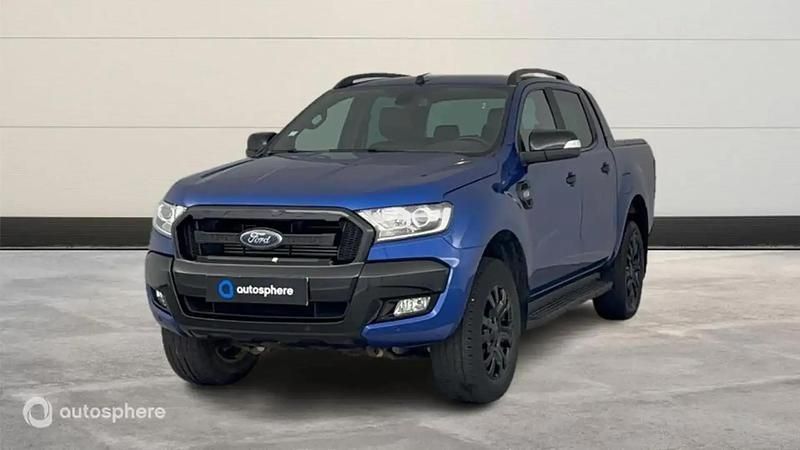 Bleu Utilisé 2019 Ford Ranger Wildtrack Pick-up | 33 900 € (Prix assez cher) - Image 1/4