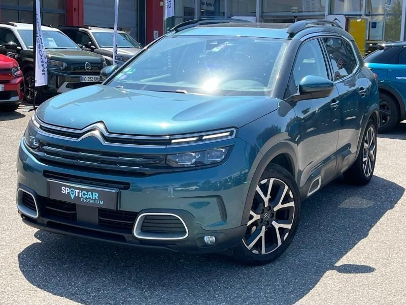 Gris Utilisé 2019 Citroën C5 Aircross PureTech SUV | 19 489 € (Prix assez cher) - Image 1/3