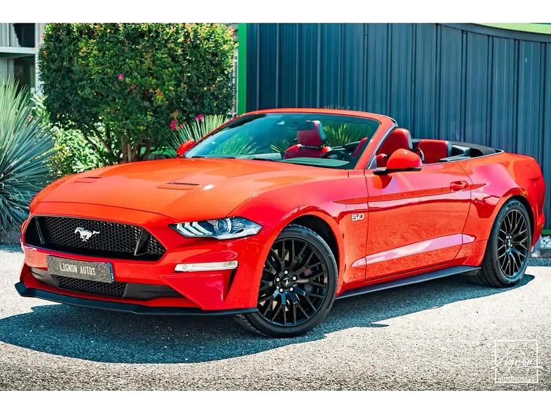 Rouge Utilisé 2020 Ford Mustang GT Premium Cabriolet | 50 990 € (Bon prix) - Image 1/4