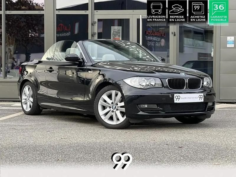 Noir Occasion 2009 BMW 120 Cabriolet Cabriolet | 13 990 € - Image 1/4