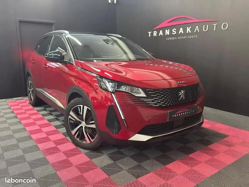 Rouge Utilisé 2022 Peugeot 3008 GT Monospace | 22 990 € (Prix juste) - Image 1/4