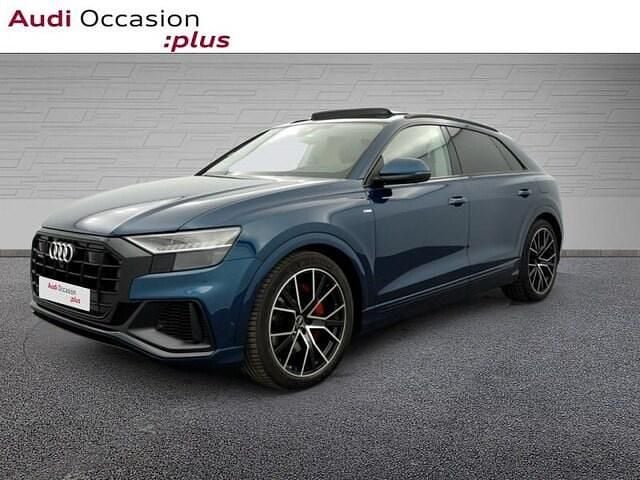 Bleu galaxie métallisé Occasion 2021 Audi Q8 S-Line SUV | 64 990 € (Super prix) - Image 1/4