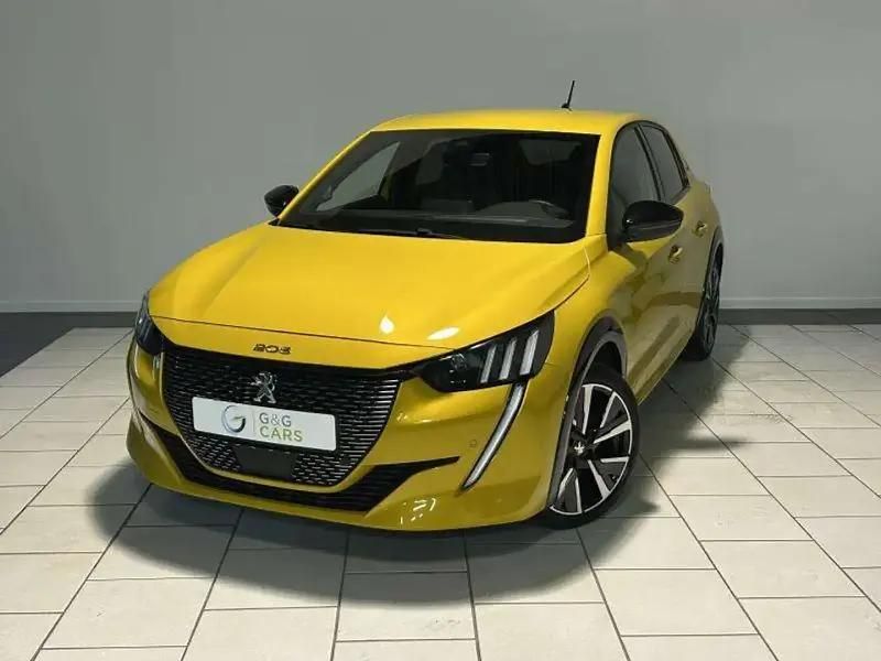 Jaune Utilisé 2021 Peugeot 208 GT-line Citadine | 13 990 € (Prix juste) - Image 1/4