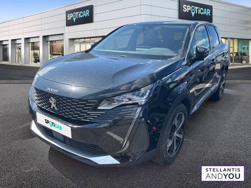 Noir Utilisé 2022 Peugeot 3008 Allure | 20 490 € (Bon prix) - Image 1/3