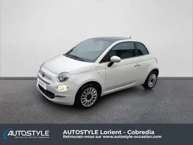 Bossa nova white pastel Occasion 2022 Fiat 500 Dolcevita Berline | 11 990 € (Prix juste) - Image 1/4