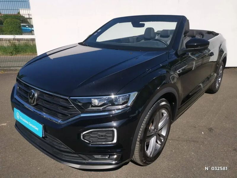 Noir Utilisé 2020 VW T-Roc Cabriolet R-line Cabriolet | 28 990 € (Prix assez cher) - Image 1/4