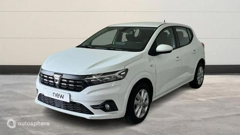 Blanc Utilisé 2022 Dacia Sandero Comfort Citadine | 11 799 € (Prix juste) - Image 1/4