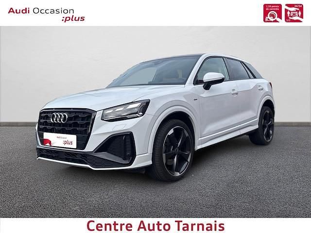 Blanc ibis Occasion 2022 Audi Q2 S-Line SUV | 28 689 € (Prix assez cher) - Image 1/4