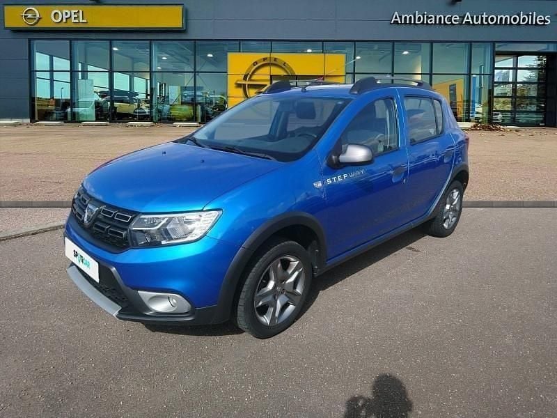Bleu azurite Utilisé 2018 Dacia Sandero Stepway Citadine | 9 999 € (Prix juste) - Image 1/4