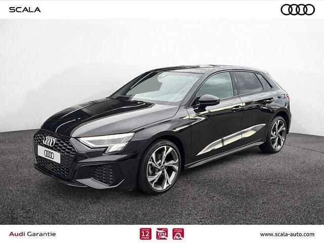 Noir mythe métallisé Occasion 2022 Audi A3 S-Line | 29 990 € (Prix juste) - Image 1/4