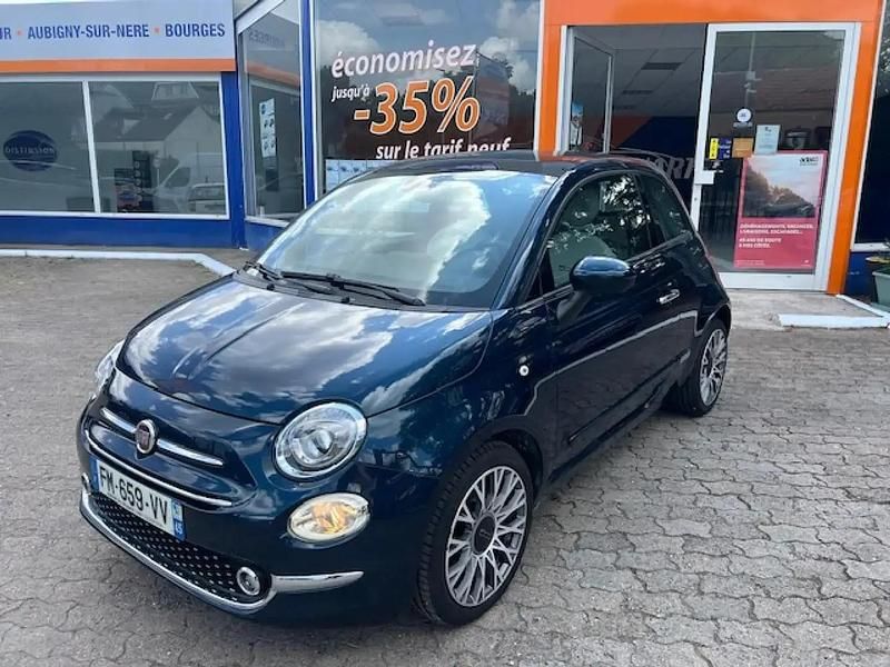 Bleu Utilisé 2019 Fiat 500 Berline | 11 990 € (Prix juste) - Image 1/4