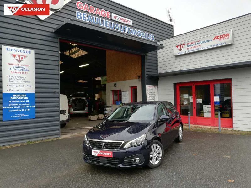 Bleu Occasion 2019 Peugeot 308 Business-Line Berline | 14 990 € (Prix juste) - Image 1/4