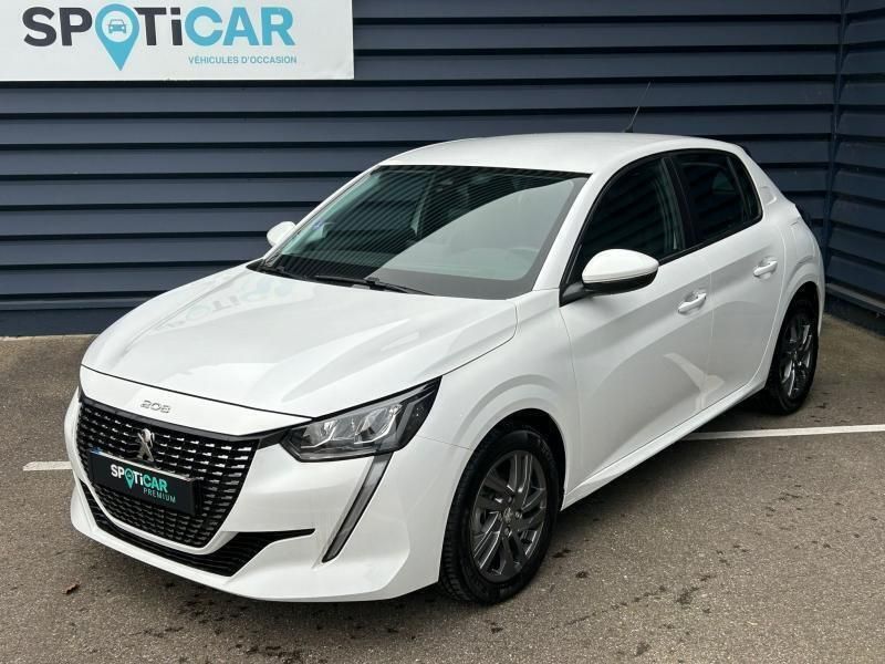 Blanc Utilisé 2021 Peugeot 208 Style Citadine | 10 290 € (Bon prix) - Image 1/3
