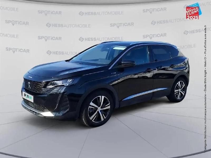 Noir Utilisé 2021 Peugeot 3008 Allure SUV | 23 499 € (Prix juste) - Image 1/4
