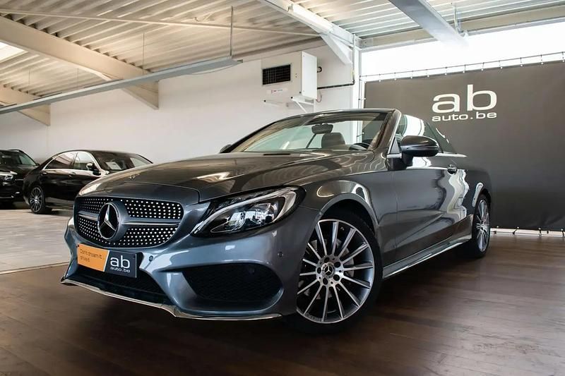Gris Occasion 2017 Mercedes C180 AMG line Cabriolet | 28 990 € (Prix juste) - Image 1/4